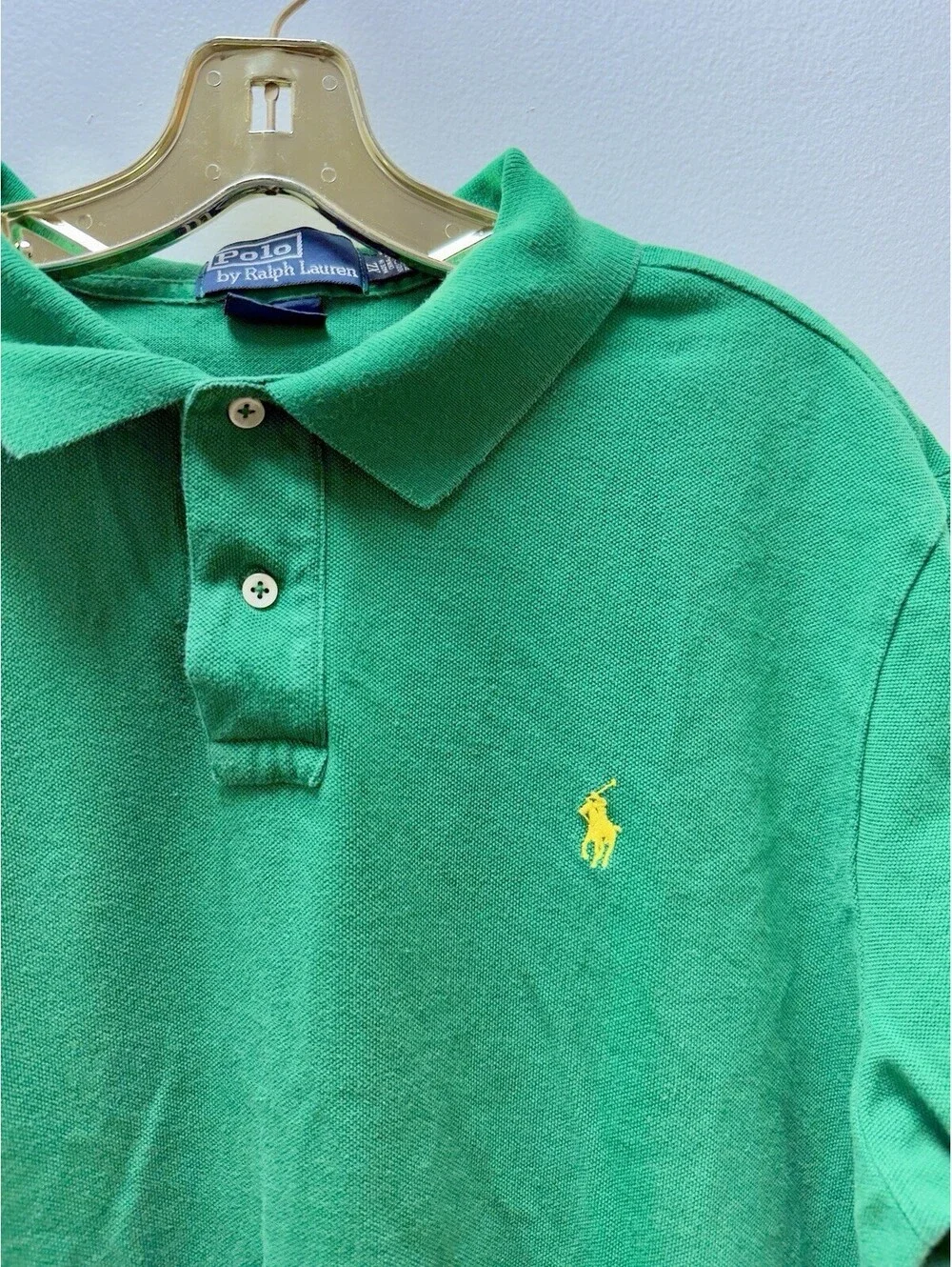 Polo Ralph Lauren Men's Polo Shirt Green XL Custom Fit size xl
